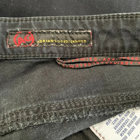 Adriano Goldschmied AG The Willow Slim Straight Leg Jeans Womens 31 Navy Black - Picture 9 of 14